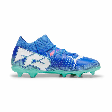 Puma Future 7 Match FG/AG chaussures de soccer à crampons junior - Bluemazing / Puma White / Electric Peppermint
