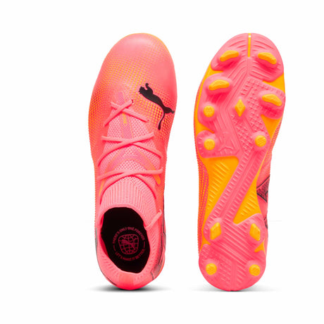 Puma Future 7 Match FG/AG chaussures de soccer à crampons junior - Sunset Glow / Puma Black
