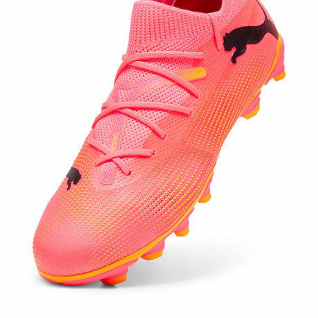 Puma Future 7 Match FG/AG chaussures de soccer à crampons junior - Sunset Glow / Puma Black