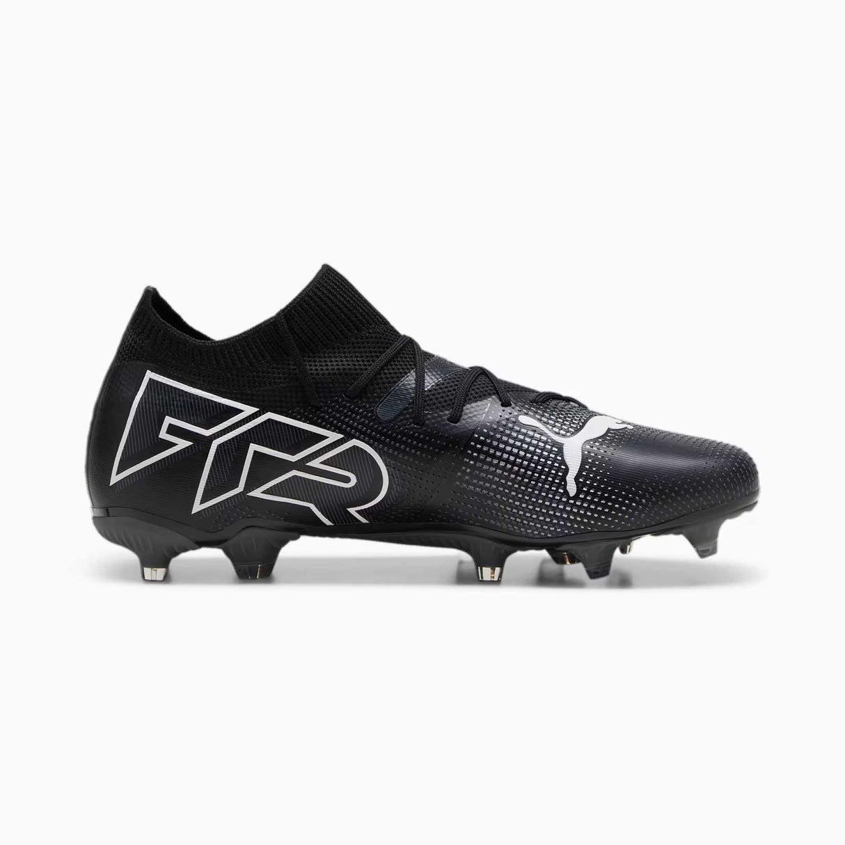 Puma Future 7 Match FG/AG chaussures de soccer a crampons vue laterale - puma black / puma white