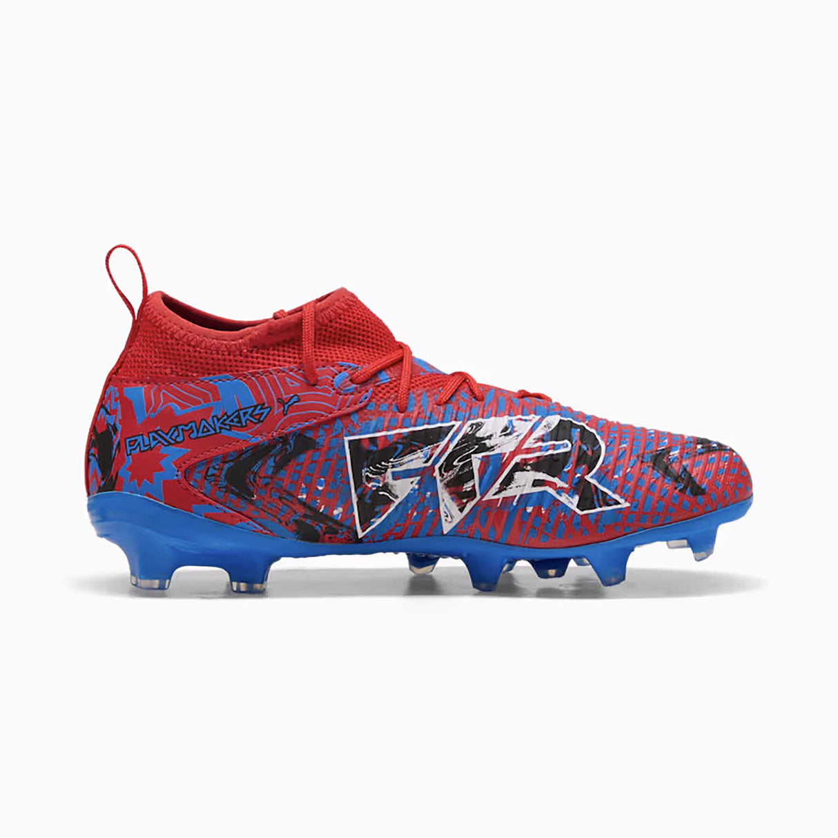 Souliers de soccer Puma Future 8 Match Playmakers FG/AG junior lateral -PUMA Red / PUMA Black / Ultra Blue / Pink Pixel