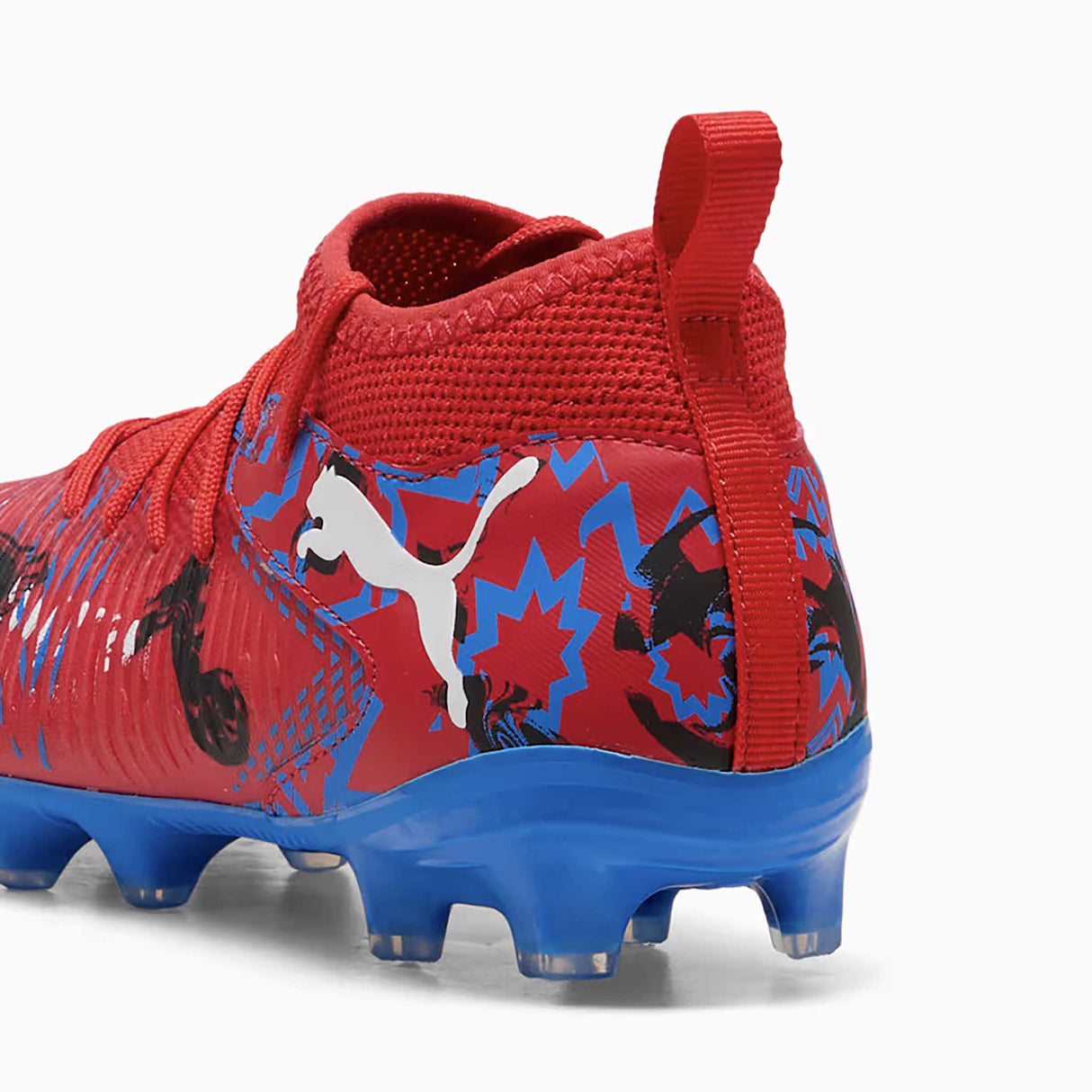 Souliers de soccer Puma Future 8 Match Playmakers FG/AG junior talon -PUMA Red / PUMA Black / Ultra Blue / Pink Pixel