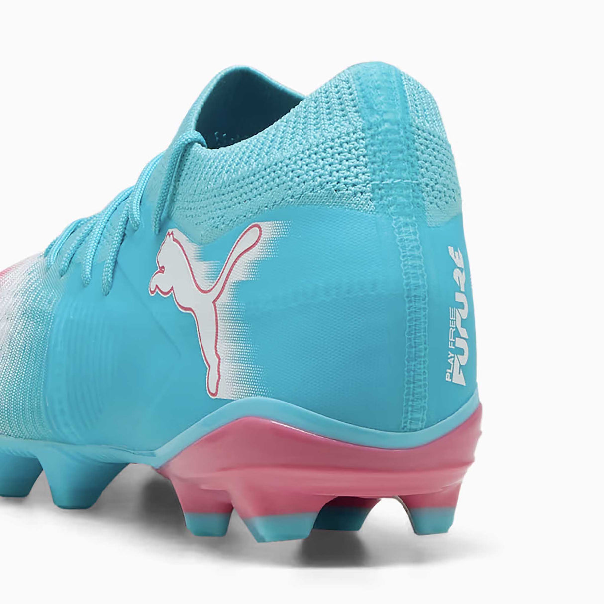 Puma Future 8 Ultimate Re-Charge FG/AG chaussures de soccer talon - Hero Blue / Sunset Pink / Garnet Rose