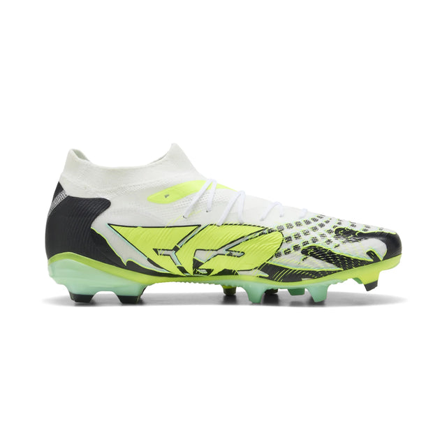 Puma Future 9 Match Creativity FG/AG Soccer Cleats - Yellow Alert / Mint Jelly / Puma White / Puma Black