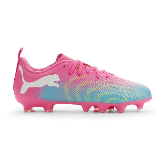 Puma Future 9 Play FG/AG Soccer Cleats - Poison Pink / Puma White