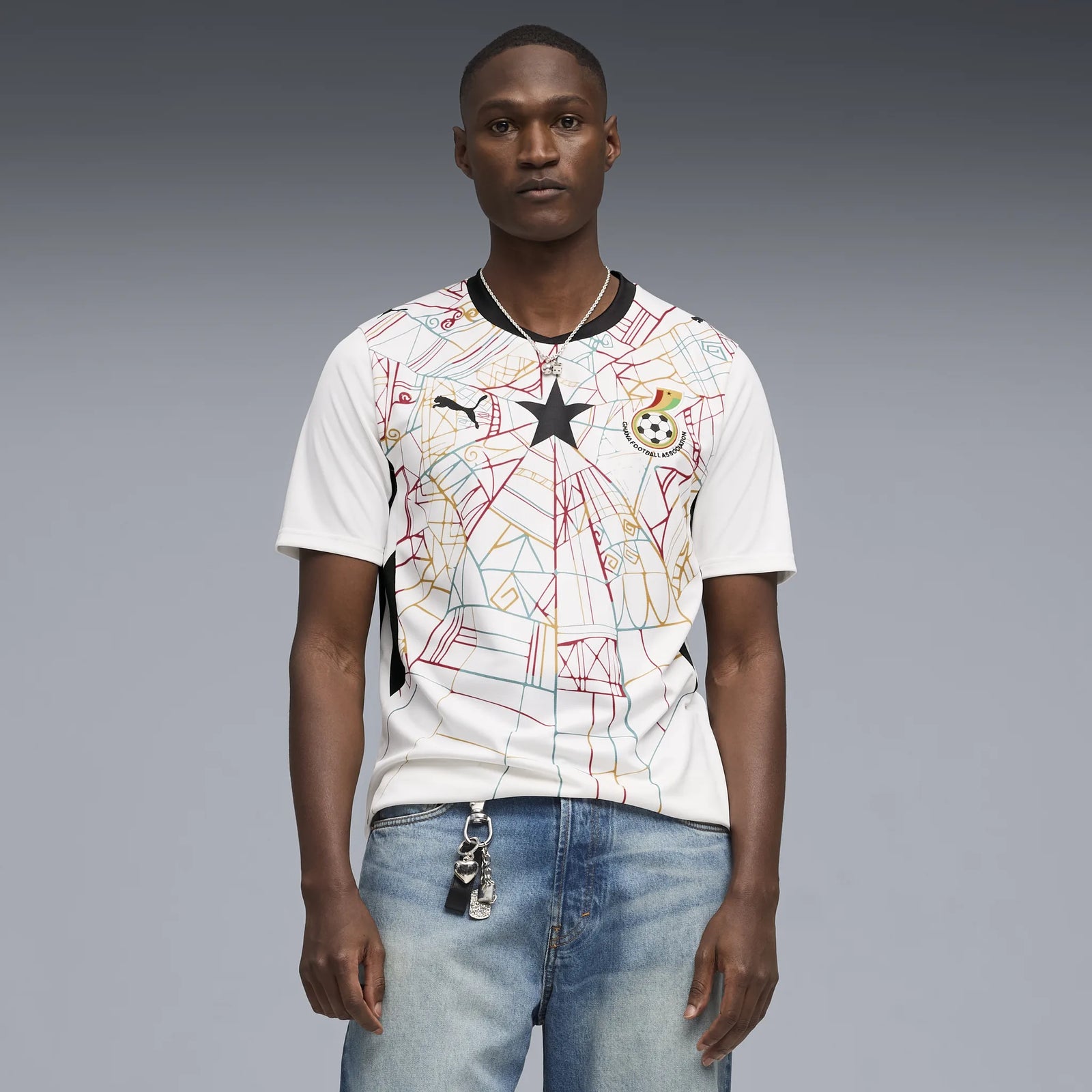 Puma Ghana Football Association Home 2026 World Cup Jersey - White