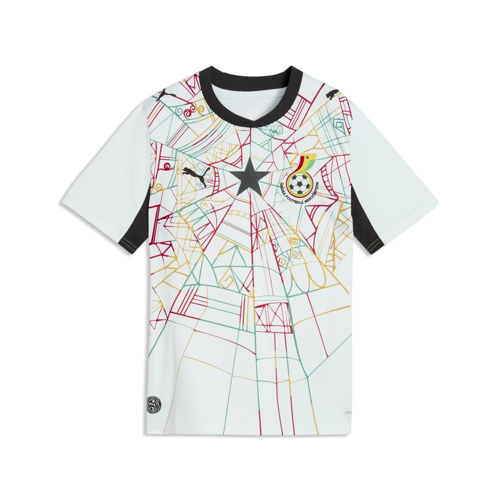 Puma Ghana Football Association Home Jersey for Kids World Cup 2026 - White