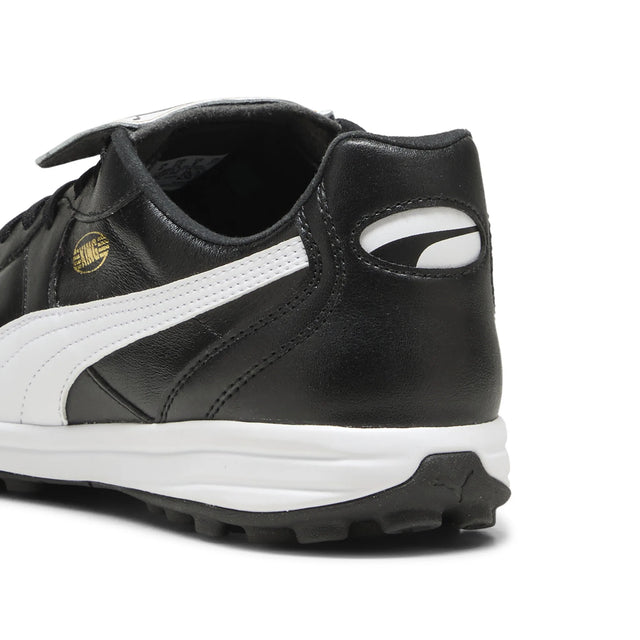 Puma King Top TT Turf Soccer Cleats - Puma Black / Puma White