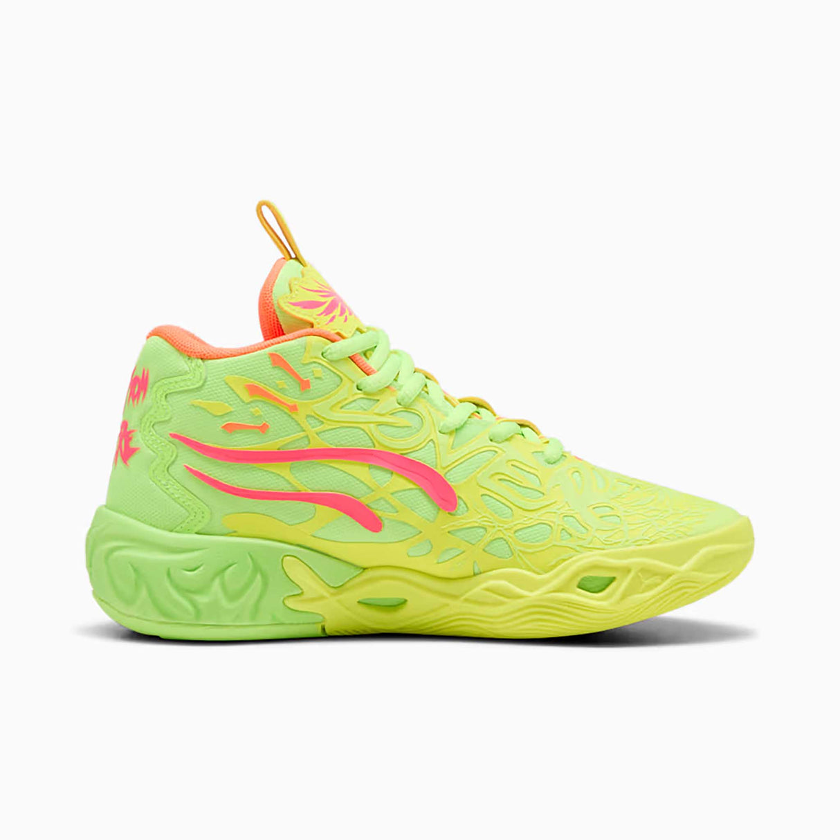PUMA x LAMELO BALL MB.04 Gem souliers de basketball enfants - Yellow Alert / Green Glare / Pink Alert