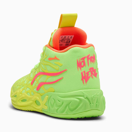 PUMA x LAMELO BALL MB.04 Gem souliers de basketball enfants - Yellow Alert / Green Glare / Pink Alert