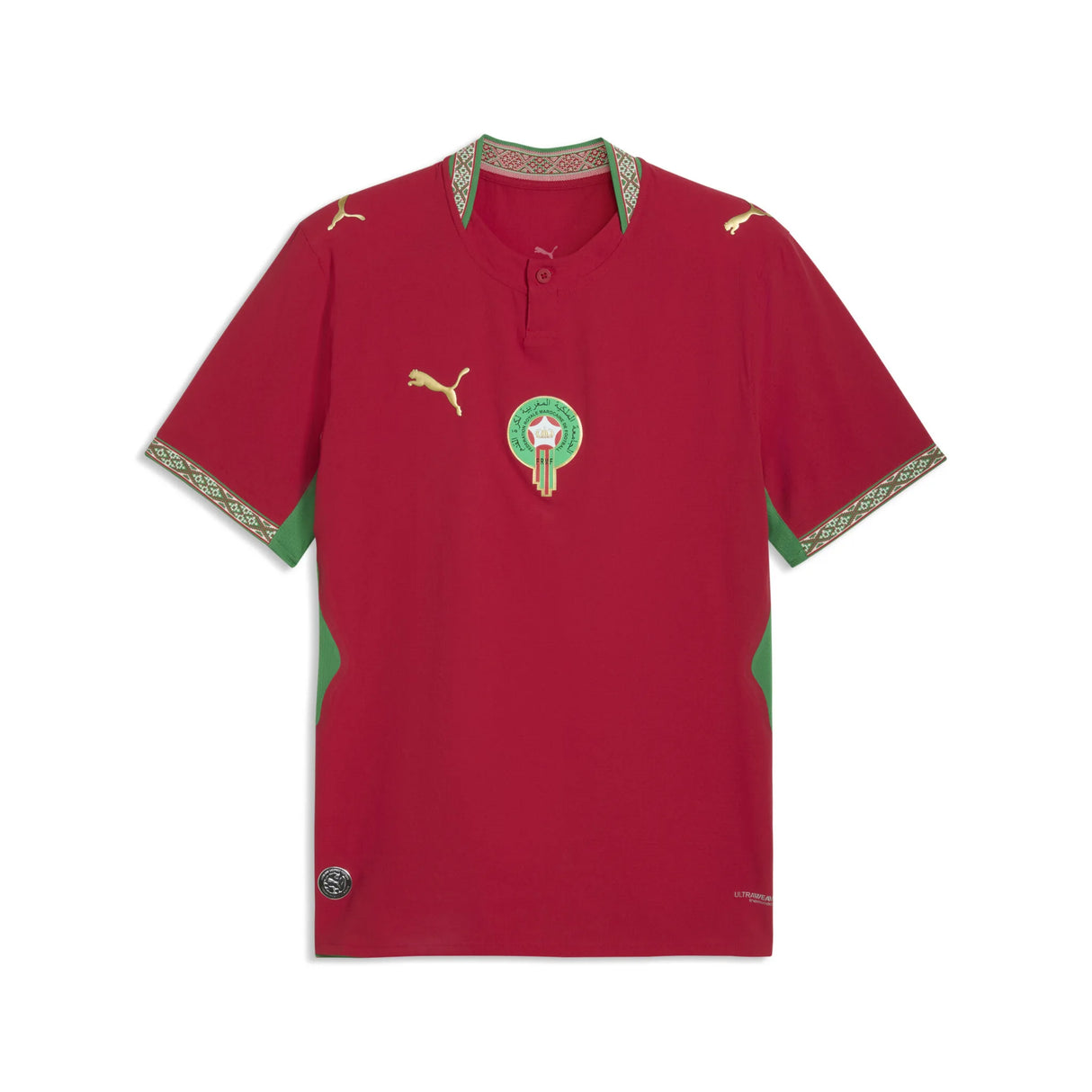 Puma Morocco Authentic Jersey Home 2026 - Fast Red / Victory Gold