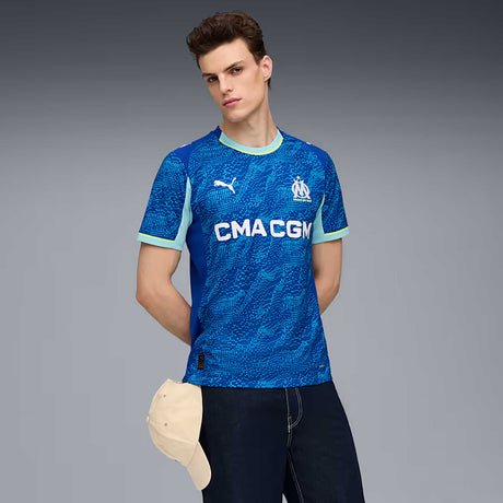 Maillot Olympique de Marseille Third 2025/26 Puma - Vivid Blue / Bleu Azur