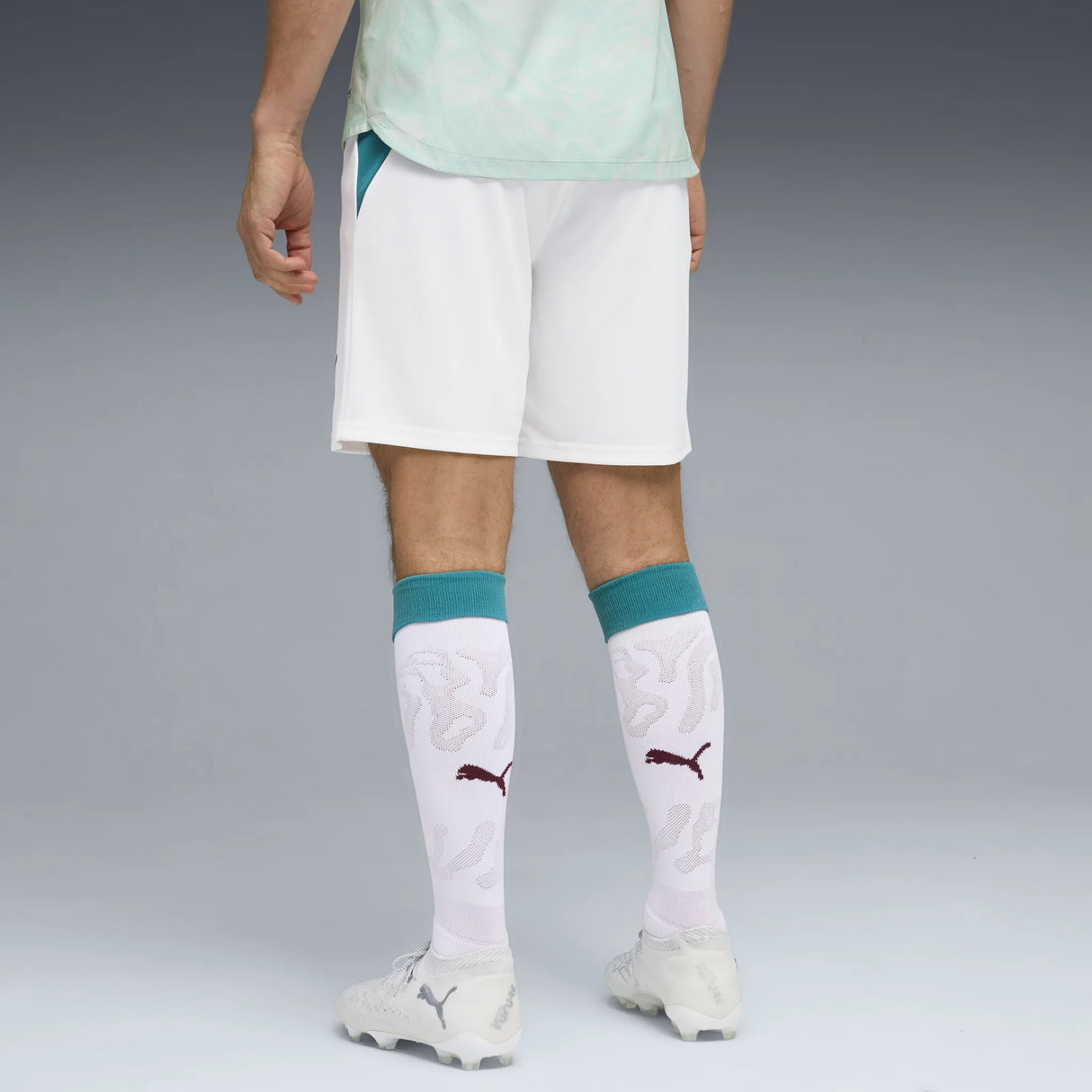 Puma Portugal Short 2026 for Men - Puma White / Green Lagoon