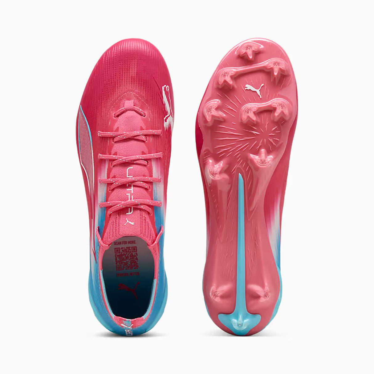 Crampons Puma ULTRA 6 Ultimate Re-Charge FG - Hero Blue / Sunset Pink / Garnet Rose