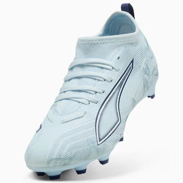 Puma Ultra 6 Match FG/AG Junior Soccer Shoes - Icy Blue / Puma White / Jewel Blue