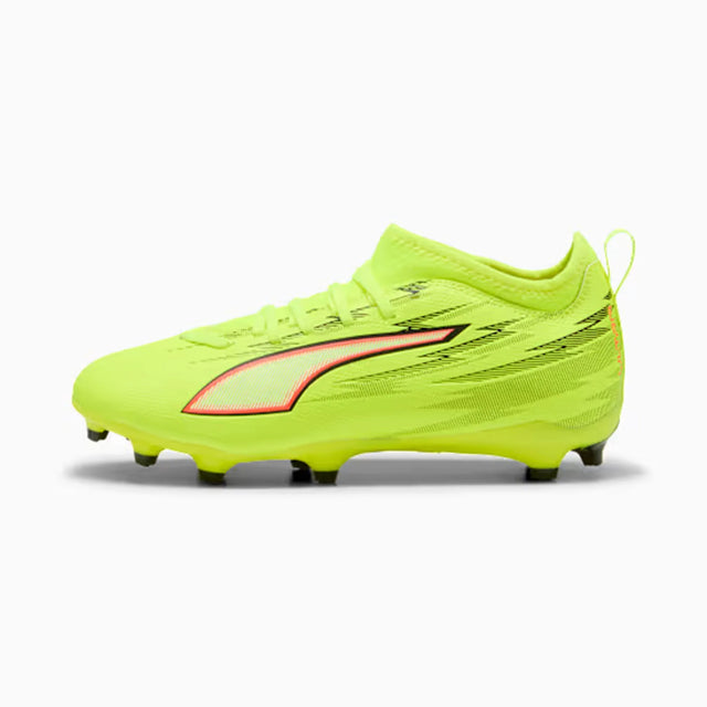 Puma Ultra 6 Match FG/AG Junior Soccer Shoes - Yellow Alert / Puma Black / Glowing Red / Lime Squeeze