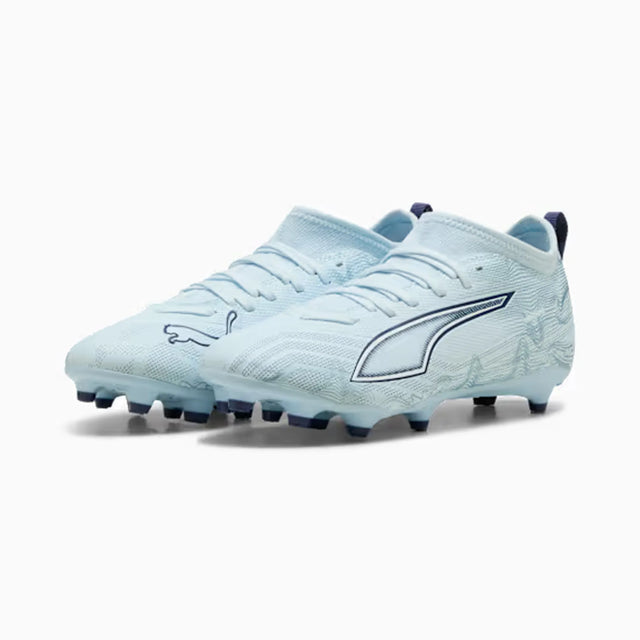 Puma Ultra 6 Match FG/AG Junior Soccer Shoes - Icy Blue / Puma White / Jewel Blue