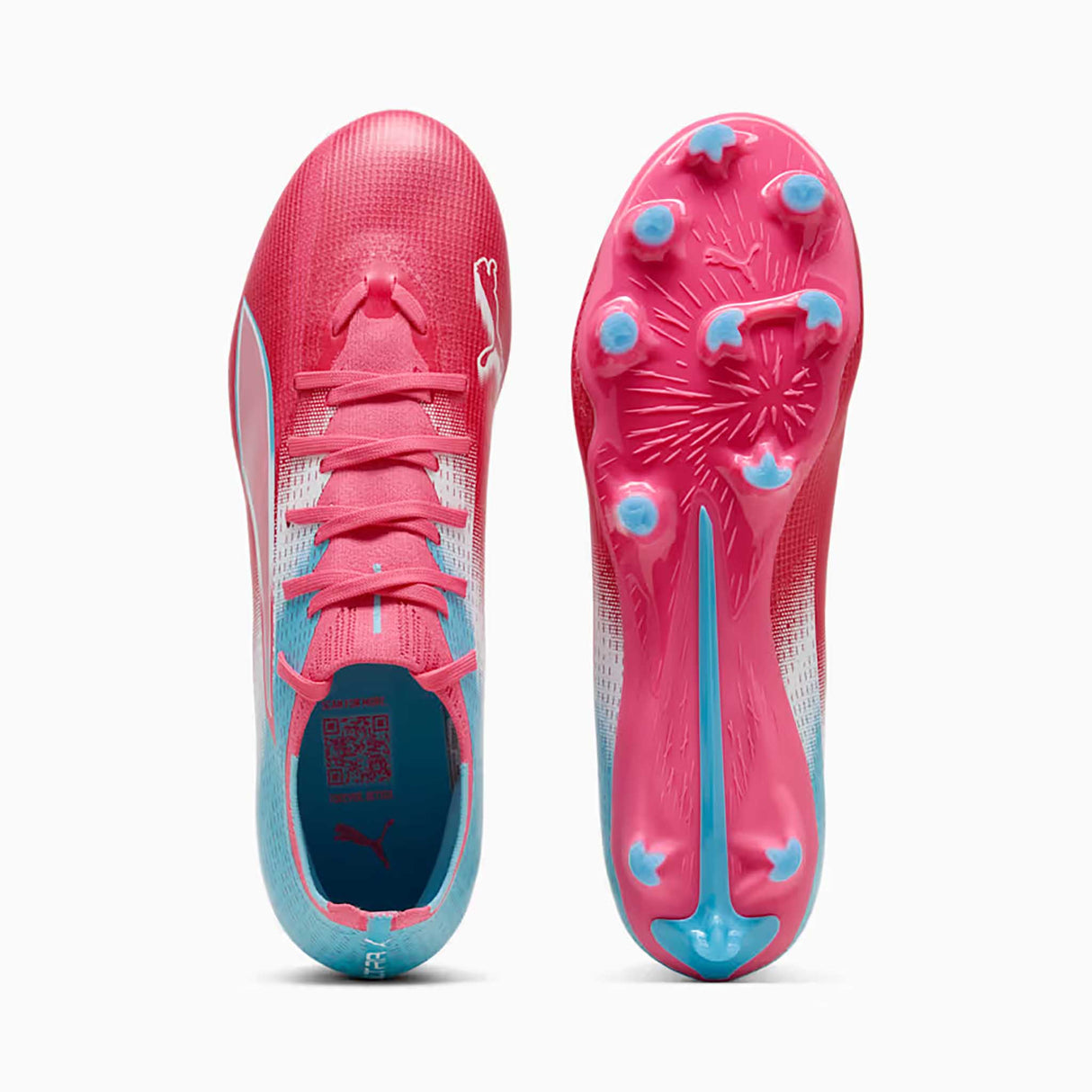 Puma ULTRA 6 Match Re-Charge FG/AG -Hero Blue / Sunset Pink / Garnet Rose