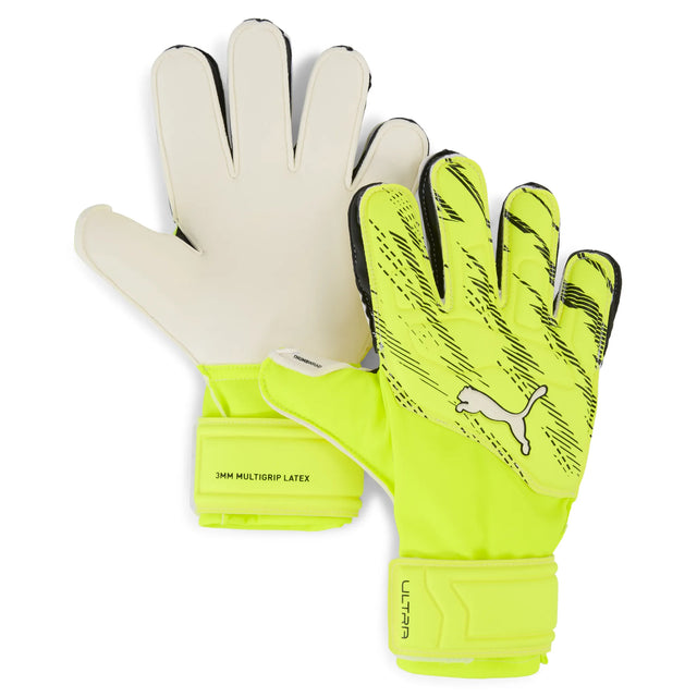 Puma Ultra Protect Goalkeeper Gloves - Yellow Alert / Puma Black