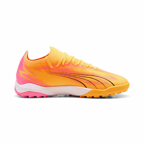 Puma Ultra Match TT Turf Soccer Shoes - Sun Stream / PUMA Black / Sunset Glow