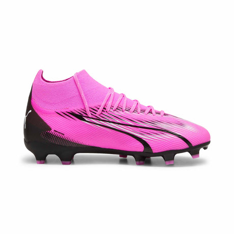 Puma Ultra Pro FG/AG chaussures de soccer à crampons junior - Poison Pink / Puma White / Puma Black