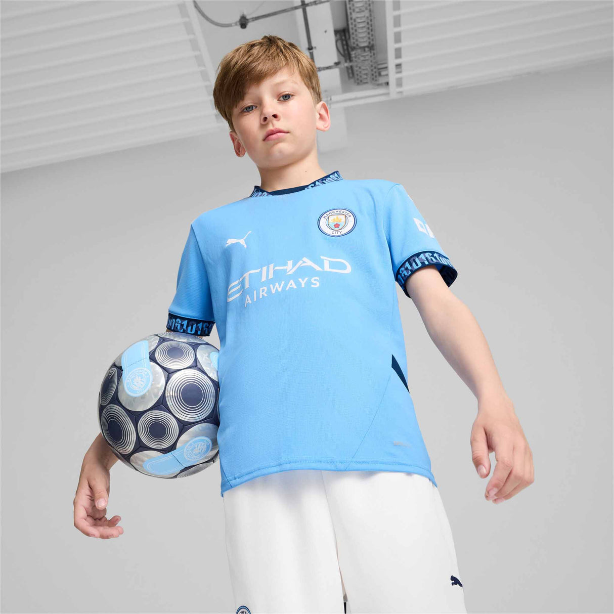 Puma Maillot Manchester City FC domicile 24/25 Replica officiel Puma pour enfants