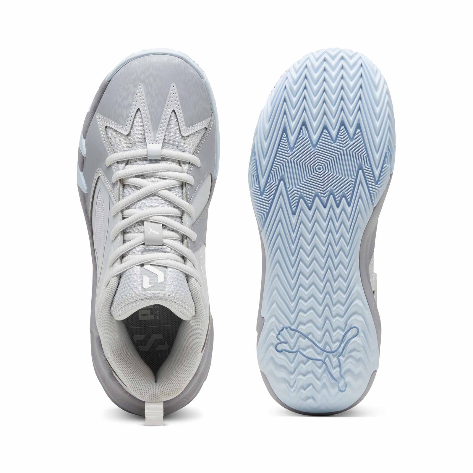 Puma Puma Scoot Zero Grey Ice chaussures de basketball pour enfant