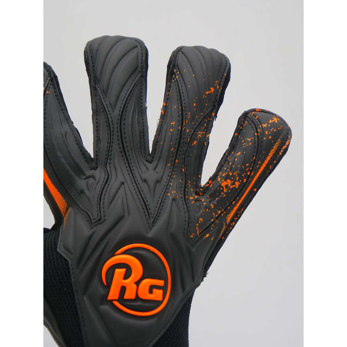RG Goalkeeper Gloves Aspro Blackout 26-27 - Black / Orange
