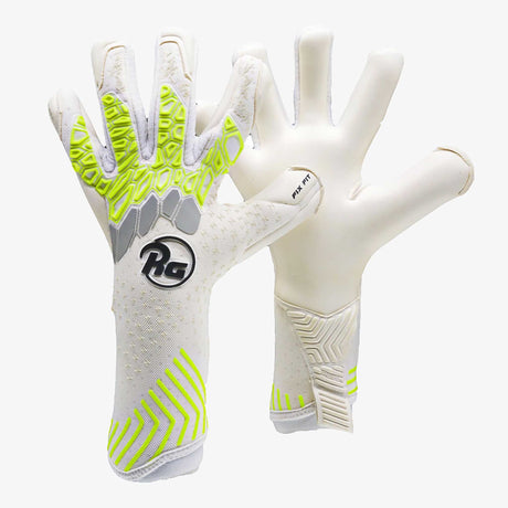 RG Goalkeeper Gloves Aversa gants de gardien de but paire- Blanc / Gris / Jaune
