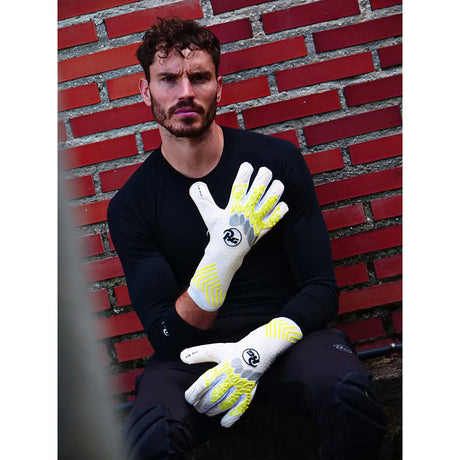 RG Goalkeeper Gloves Aversa gants de gardien de but - Blanc / Gris / Jaune
