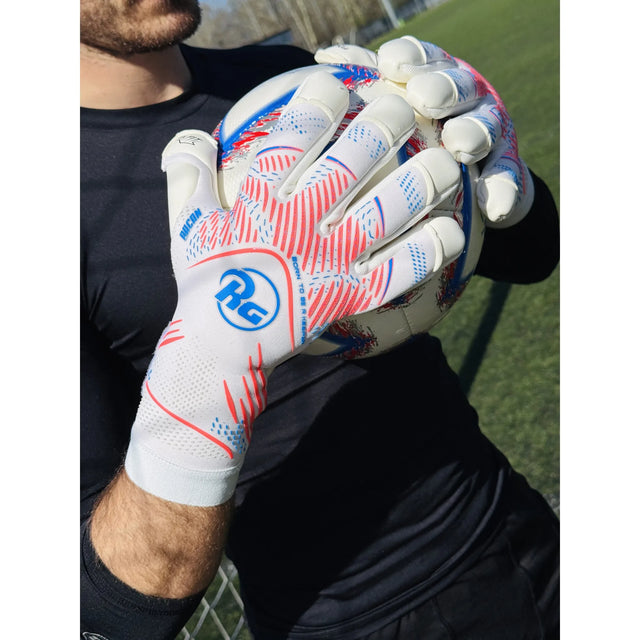 RG Goalkeeper Gloves Bacan 26-27 - White / Pink