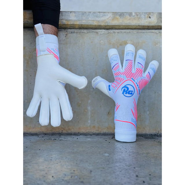 RG Goalkeeper Gloves Bacan 26-27 - White / Pink