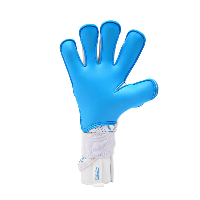 RG Goalkeeper Gloves Tuanis gants de soccer - White / Cyan Blue