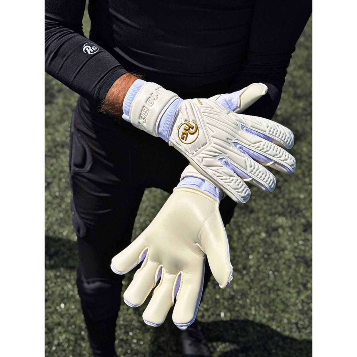 RG Goalkeeper Gloves Valah - White / Gold