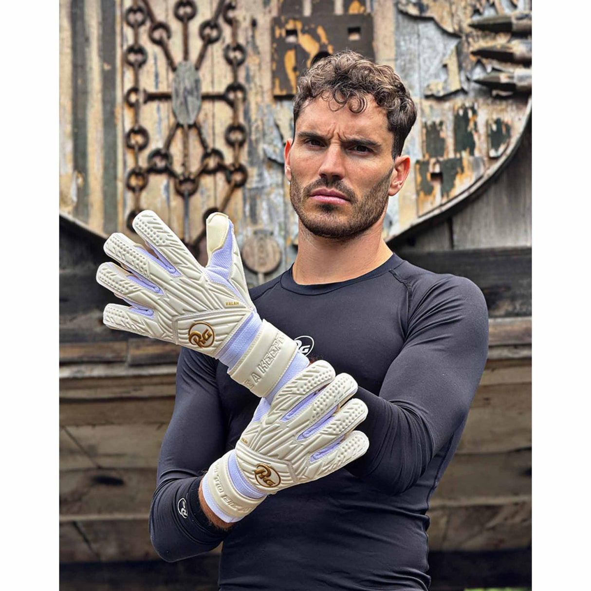 RG Goalkeeper Gloves Valah - White / Gold
