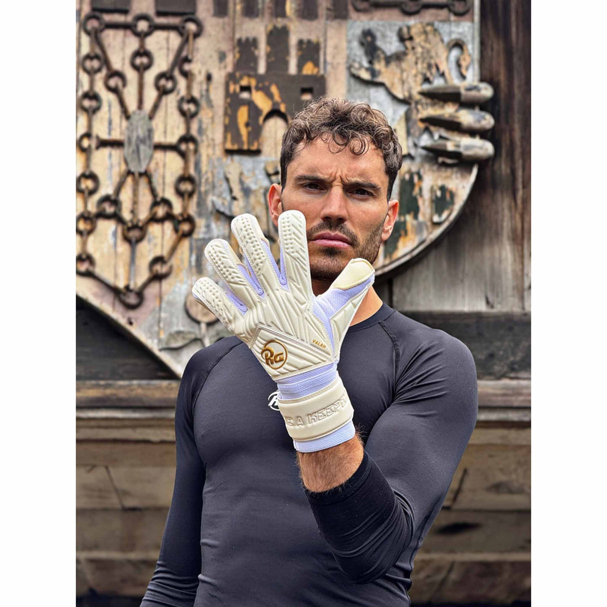 RG Goalkeeper Gloves Valah - White / Gold