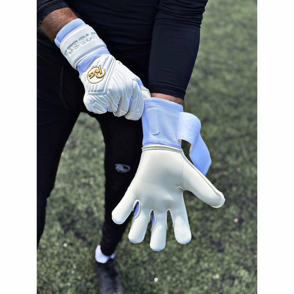 RG Goalkeeper Gloves Valah - White / Gold