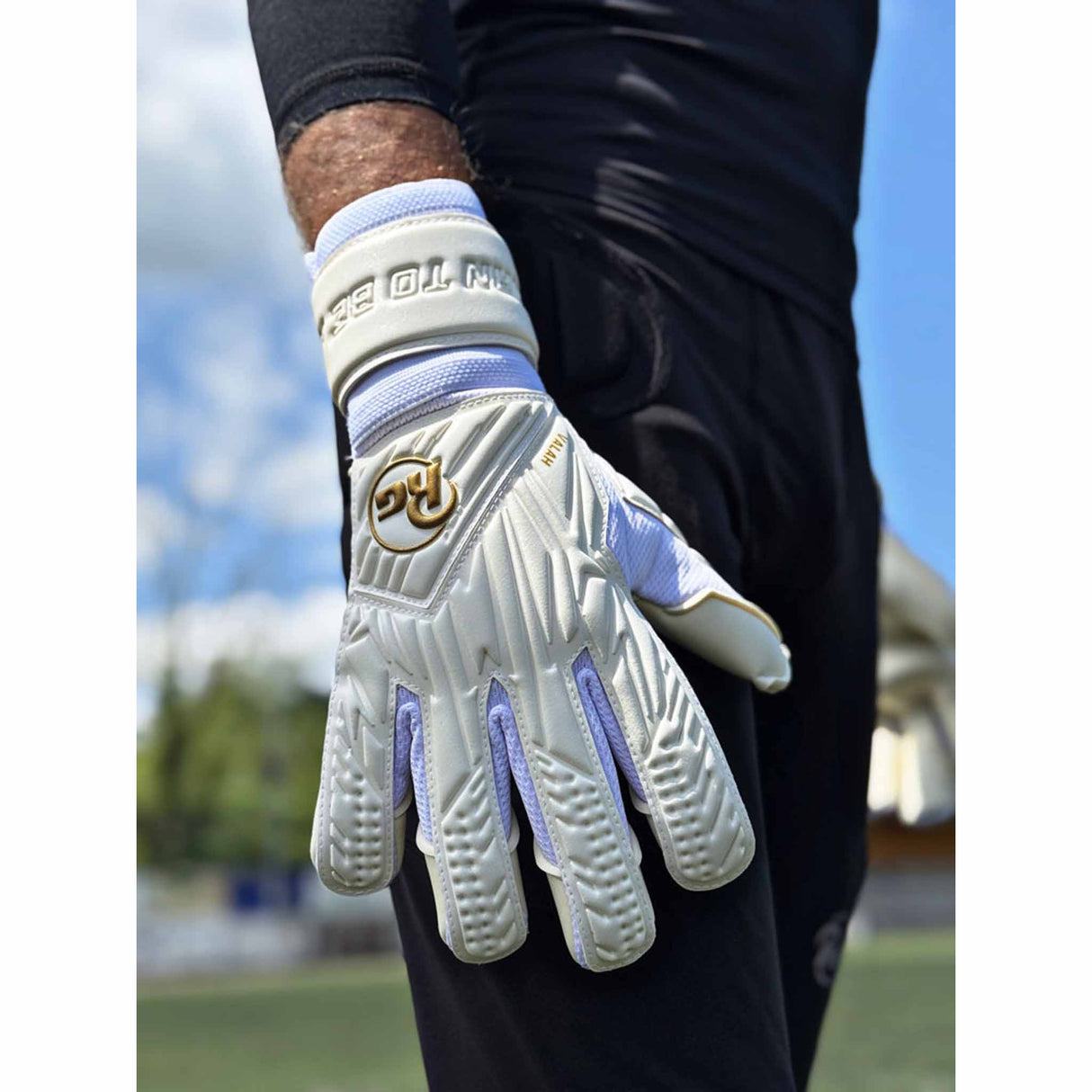RG Goalkeeper Gloves Valah - White / Gold