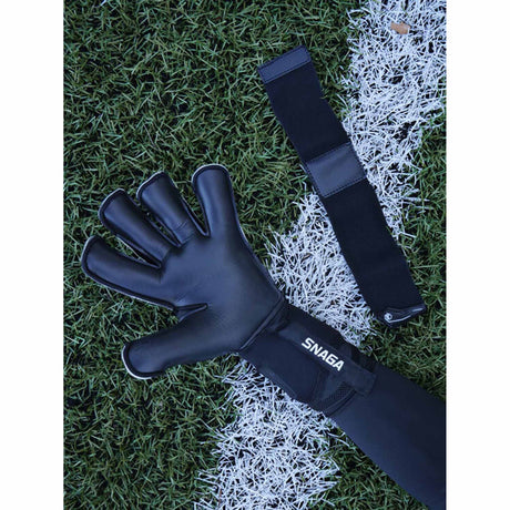 RG Goalkeeper Gloves Snaga Black gants de gardien de but de soccer - Noir