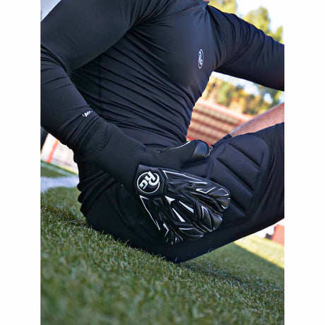 RG Goalkeeper Gloves Snaga Black gants de gardien de but de soccer - Noir
