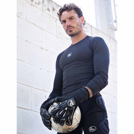 RG Goalkeeper Gloves Snaga Black gants de gardien de but de soccer - Noir