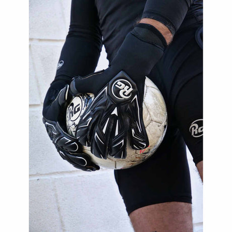 RG Goalkeeper Gloves Snaga Black gants de gardien de but de soccer - Noir