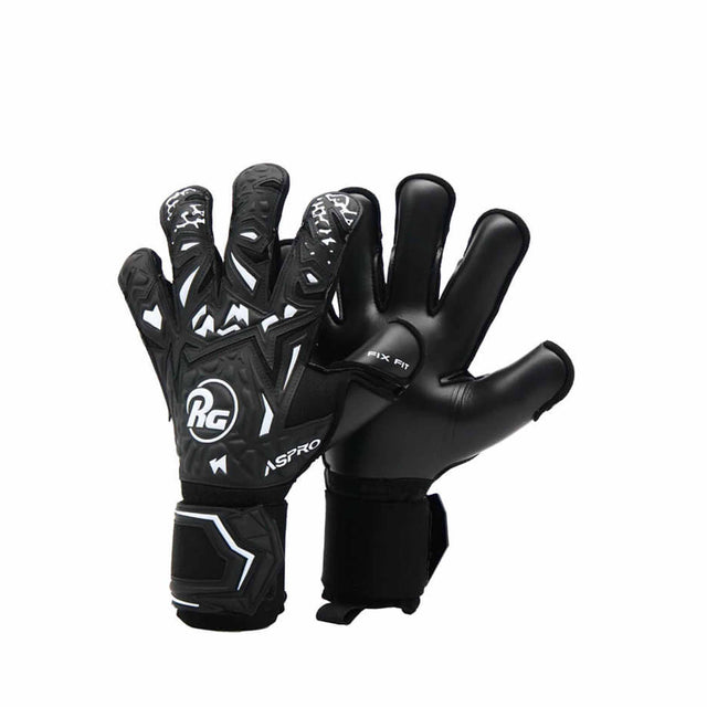 RG Goalkeeper gloves RG Aspro Blackout gants de gardien de but de soccer