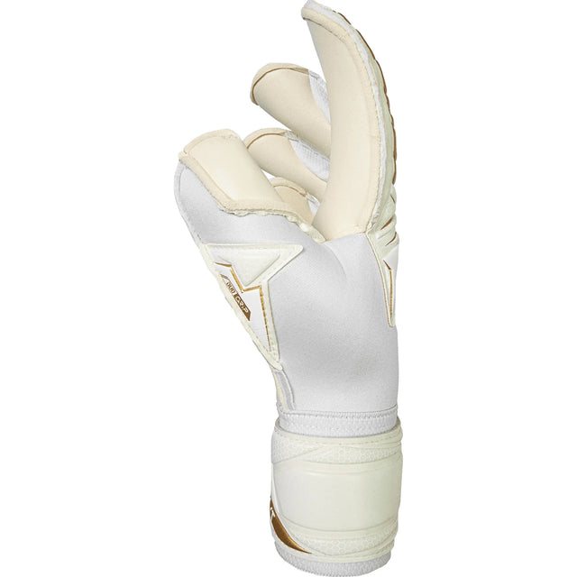 Reusch Attrakt AB1 Duo soccer goalkeeper gloves - White / Gold