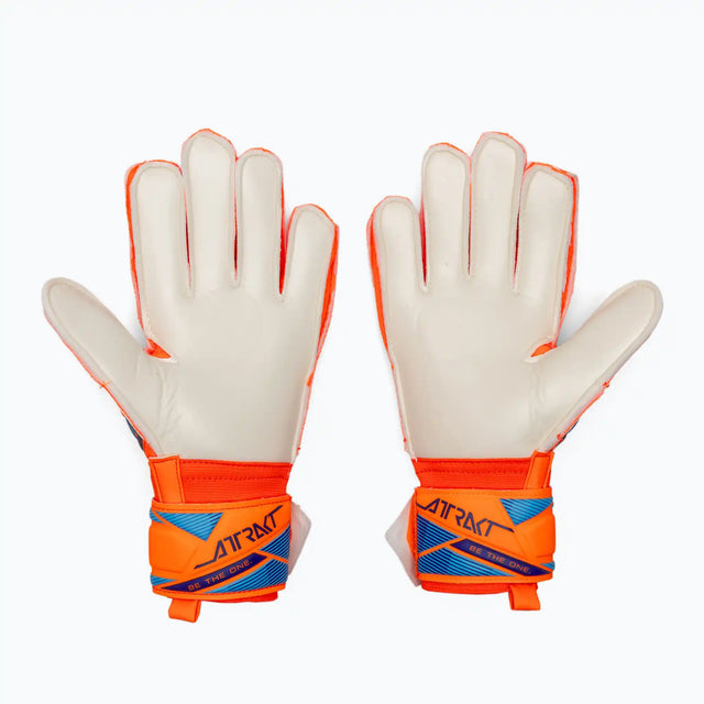 Reusch Attrakt Solid gants de gardien de soccer - Shocking Orange / Blue