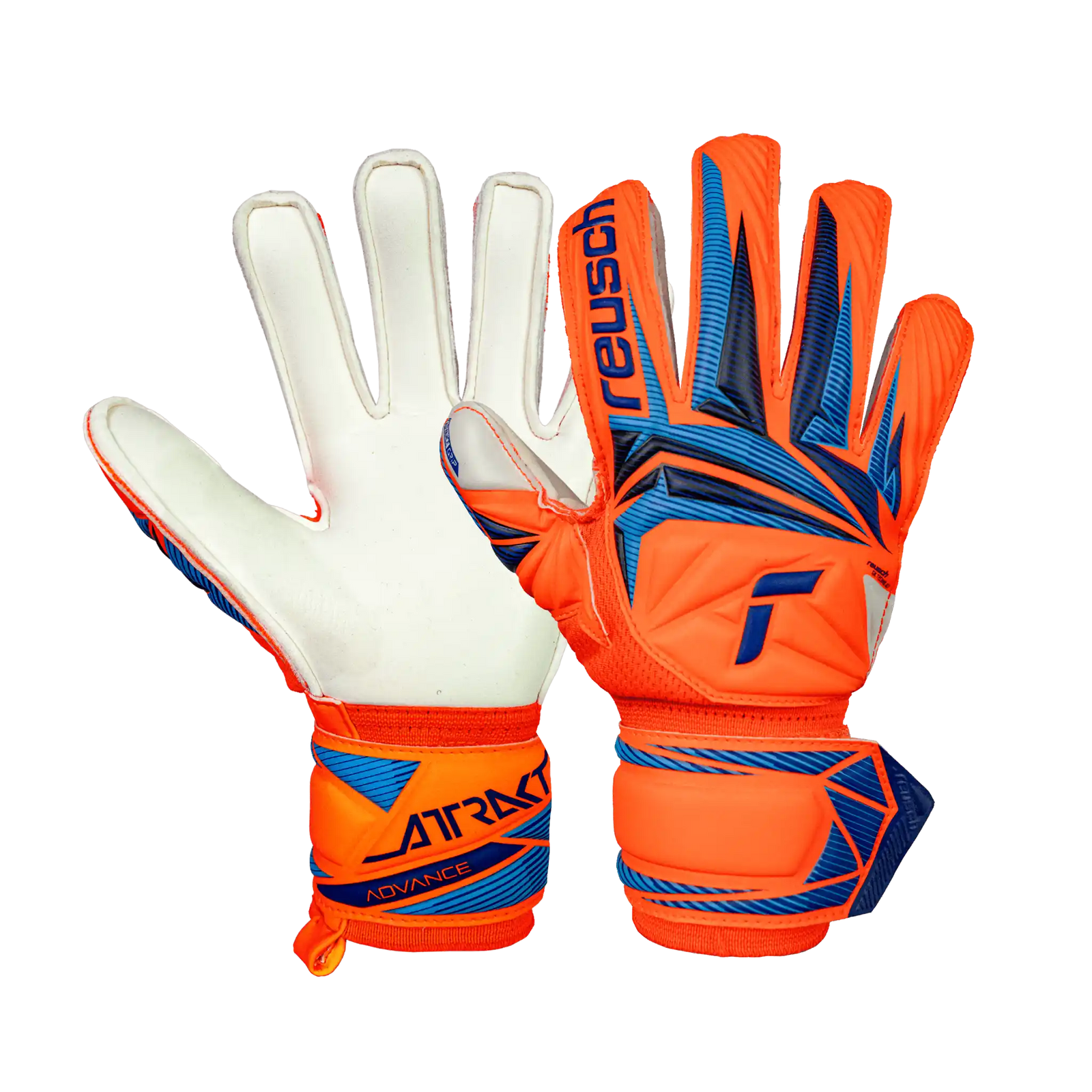 Reusch Attrakt Advance gants de gardien junior - Shocking Orange / Blue