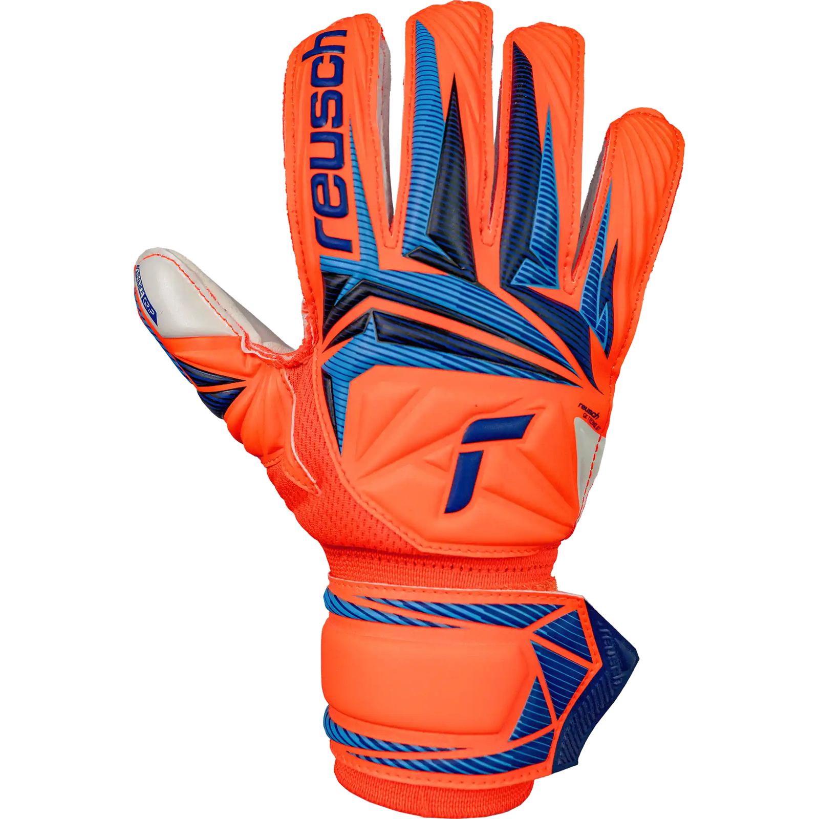 Reusch Attrakt Advance gants de gardien junior - Shocking Orange / Blue