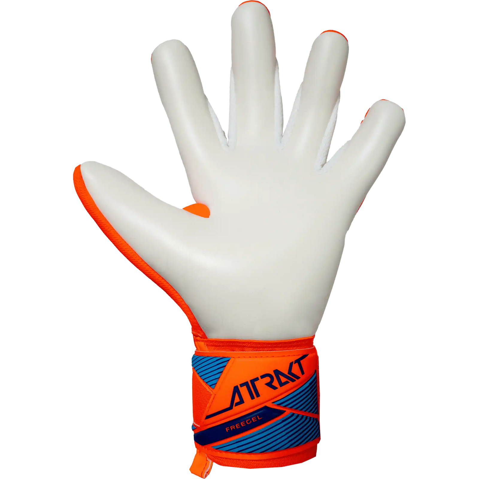 Reusch Attrakt Freegel Advance gants de gardien de soccer - Shocking Orange / Blue