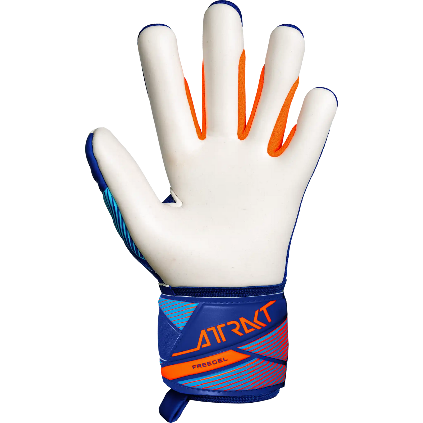 Reusch Attrakt Freegel Advance gants de gardien junior - Sharp Blue / Shocking Orange