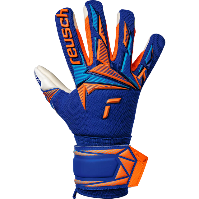 Reusch Attrakt Freegel Advance gants de gardien junior - Sharp Blue / Shocking Orange